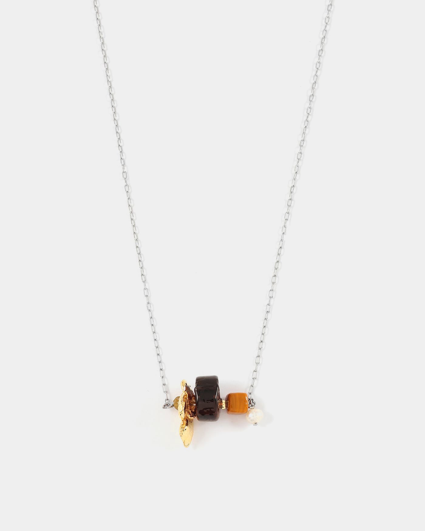 Cassiopée two-tone necklace