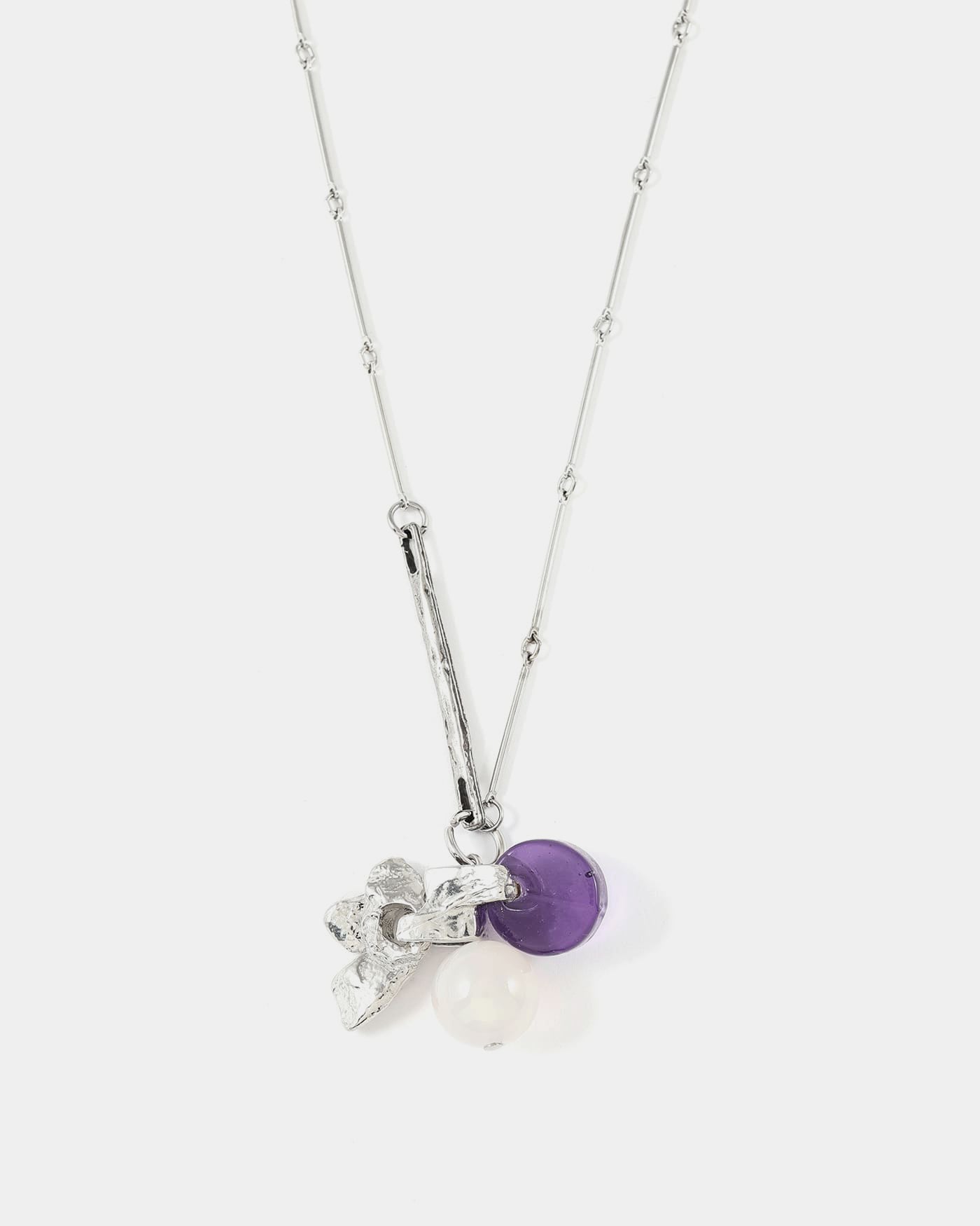 Electre silver necklace