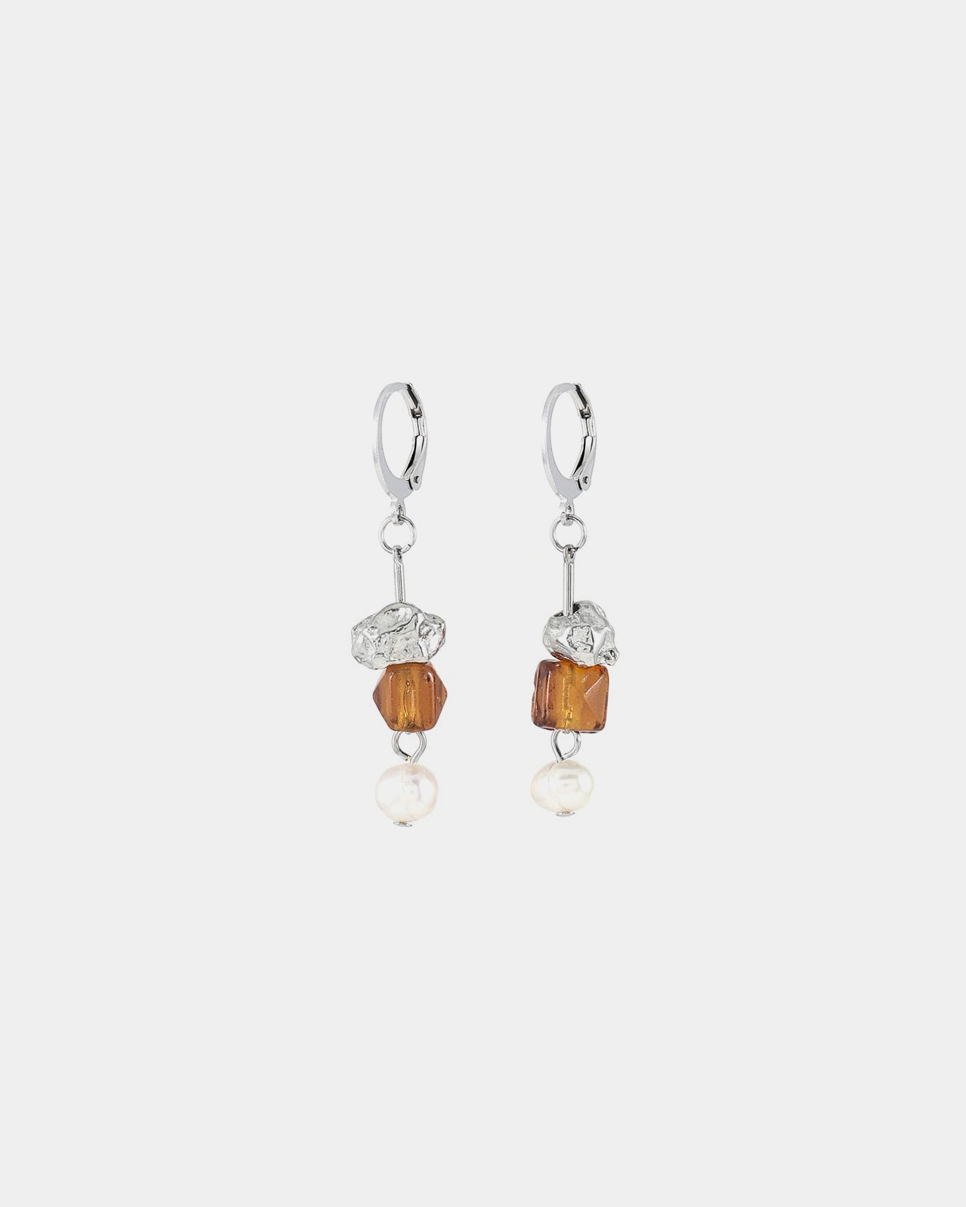 Boucles d'oreilles Maw Argent