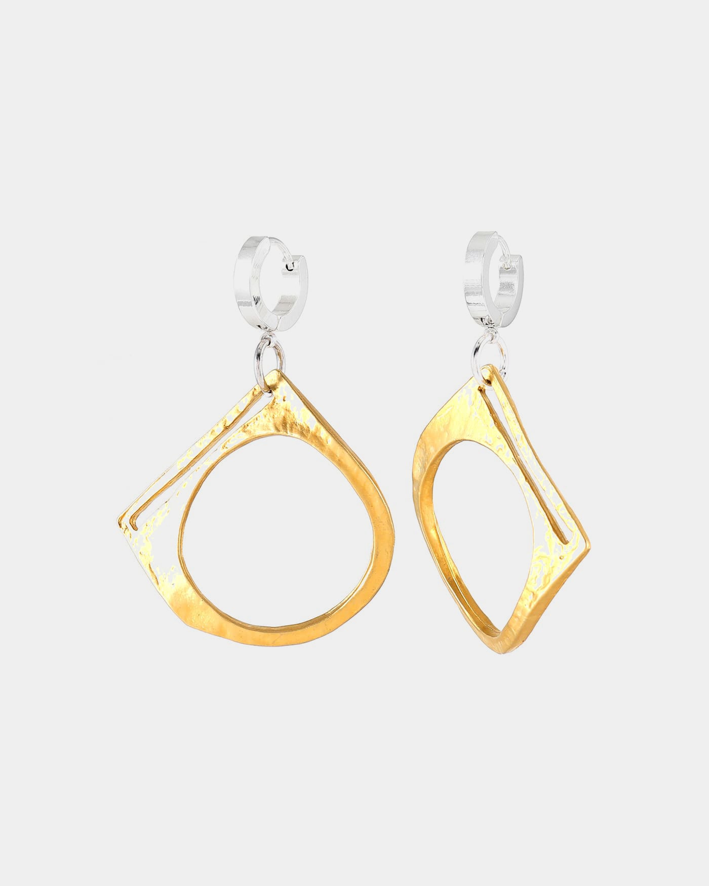 Boucles d'oreilles Ximena Deux tons