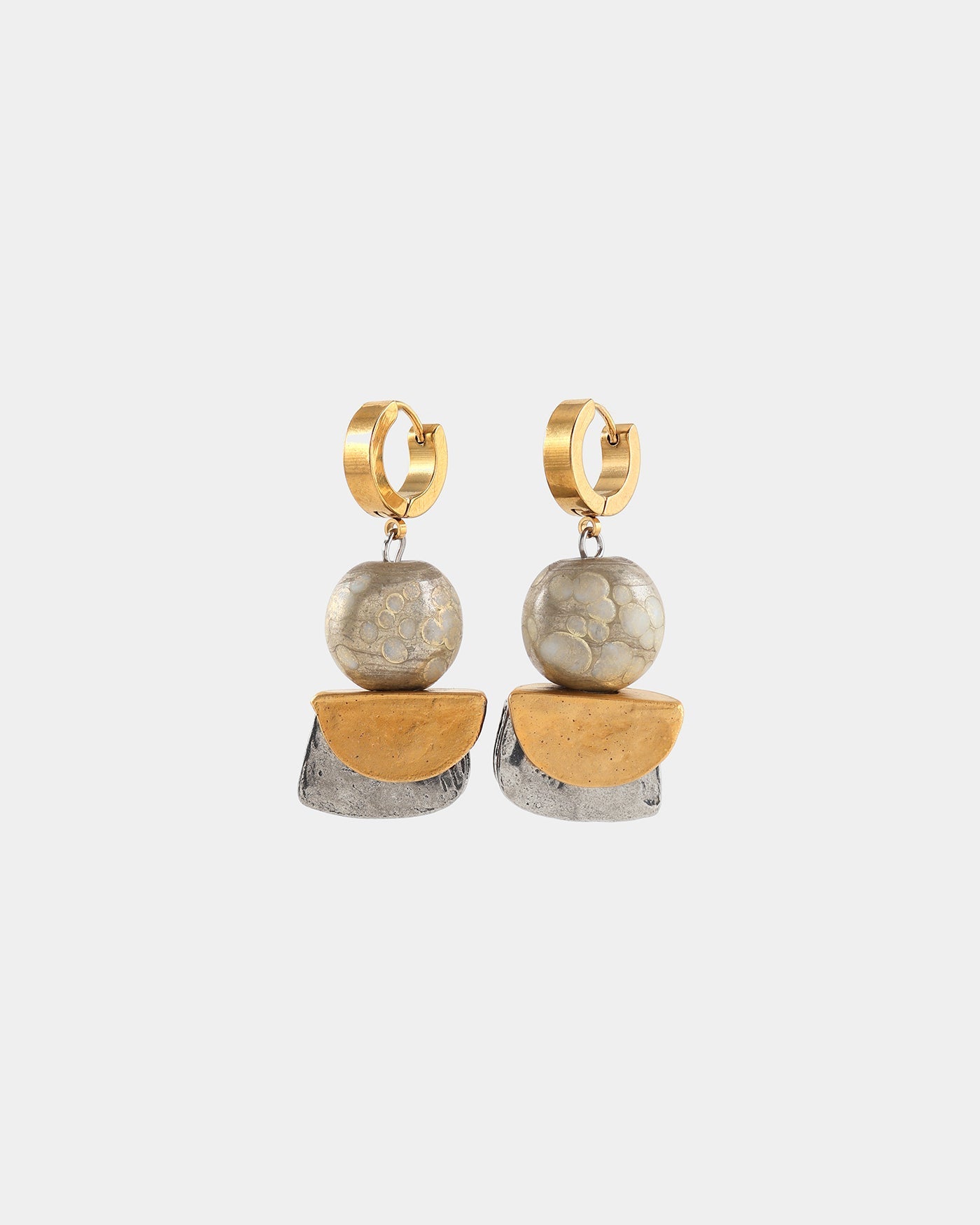 Wega two-tone earrings