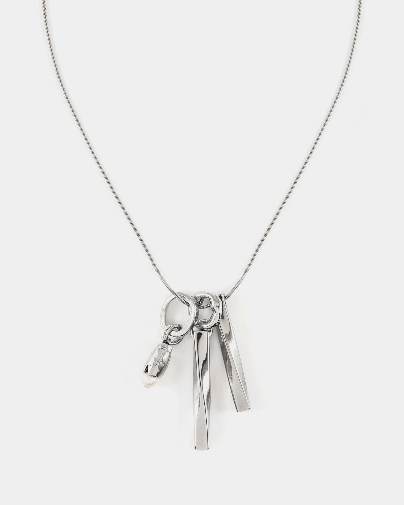 Fluctus Silver Memorial Necklace