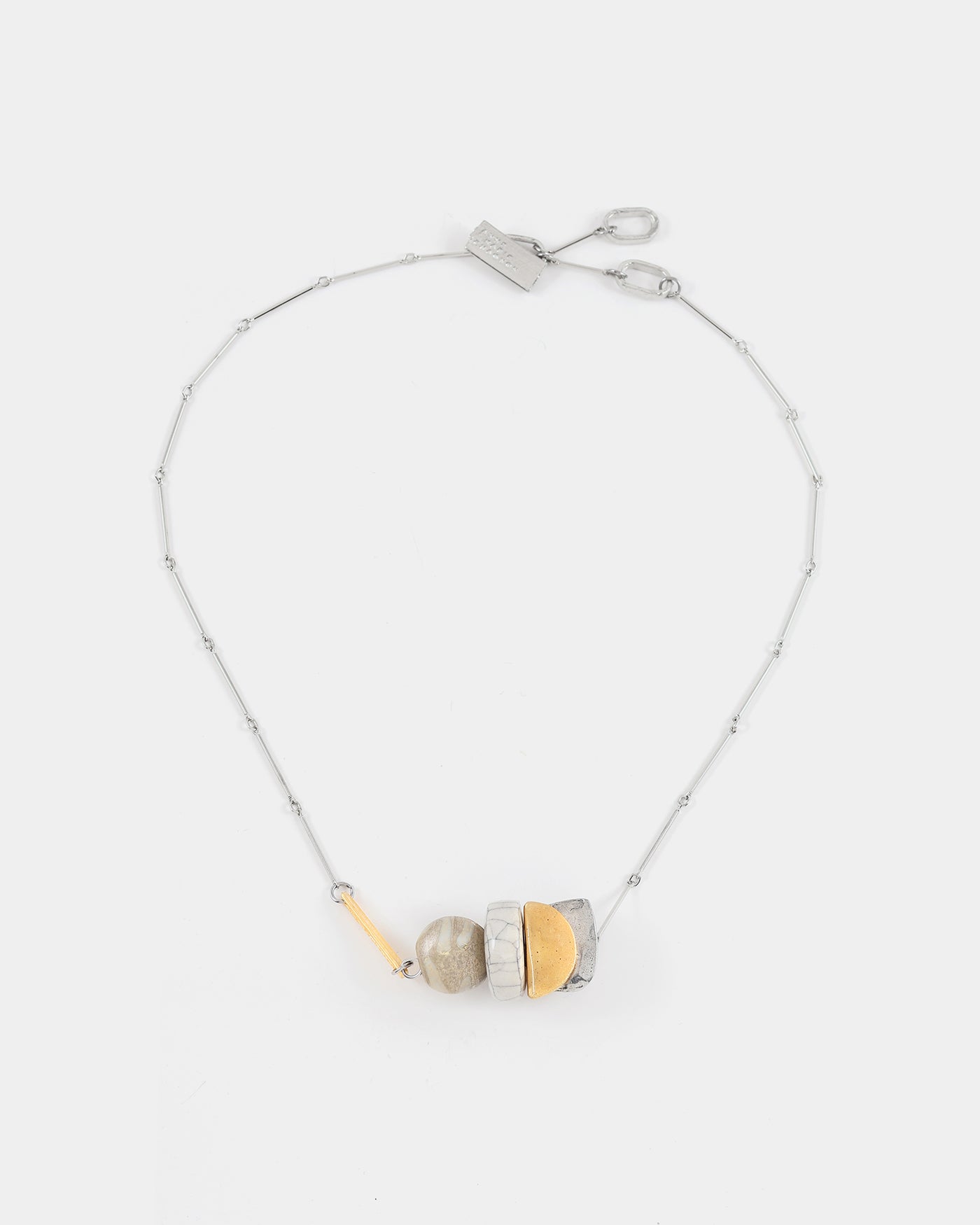 Grus two-tone necklace