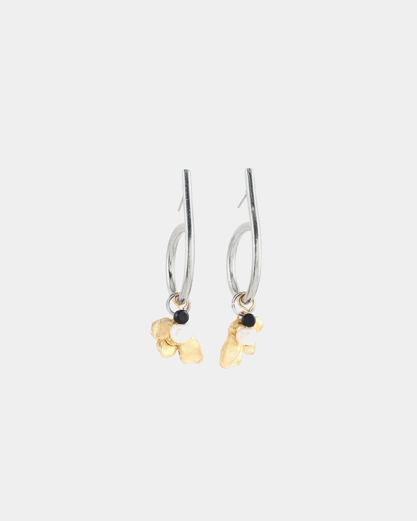 Wasald two-tone earrings