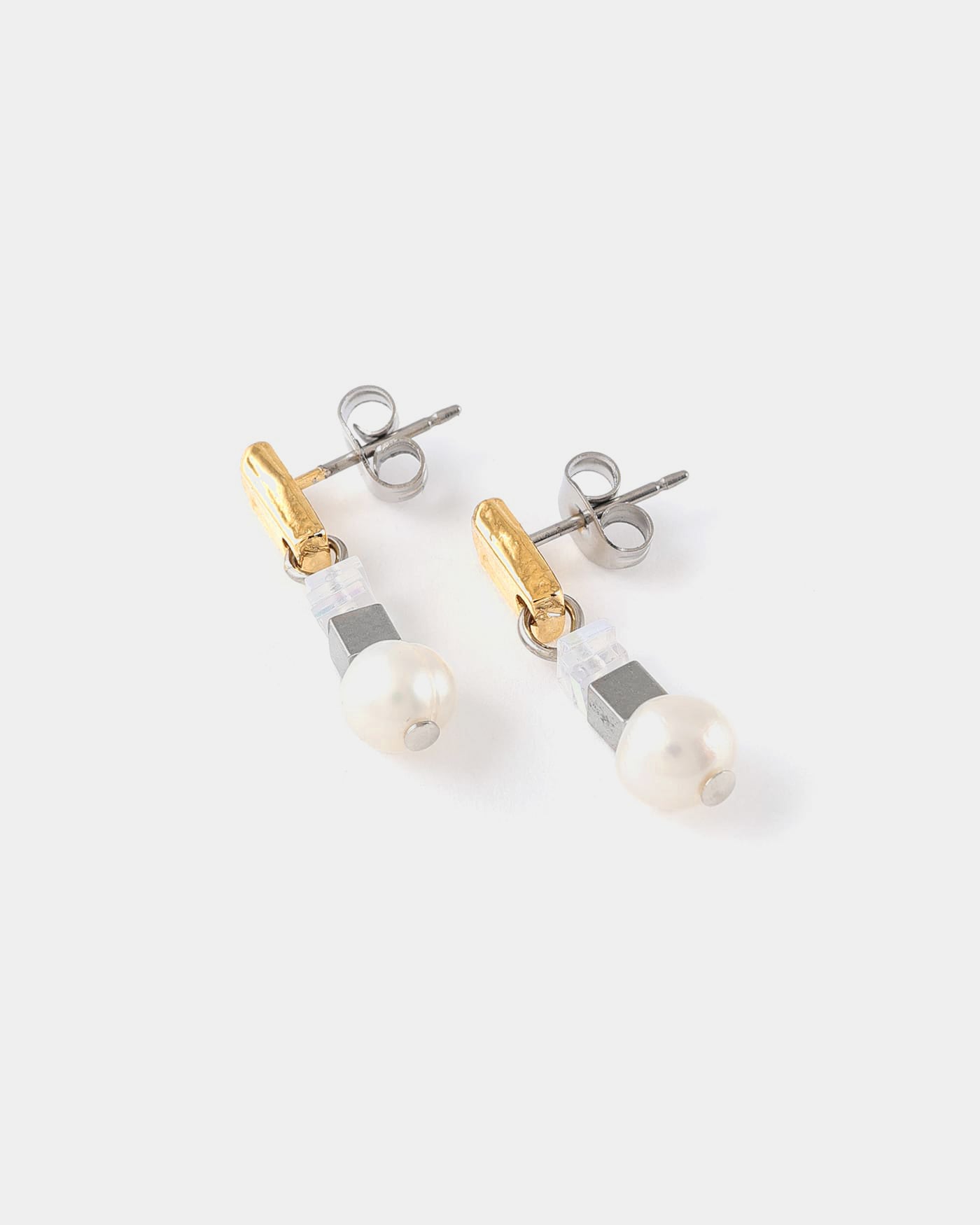 Boucles d'oreilles Caviar Deux tons