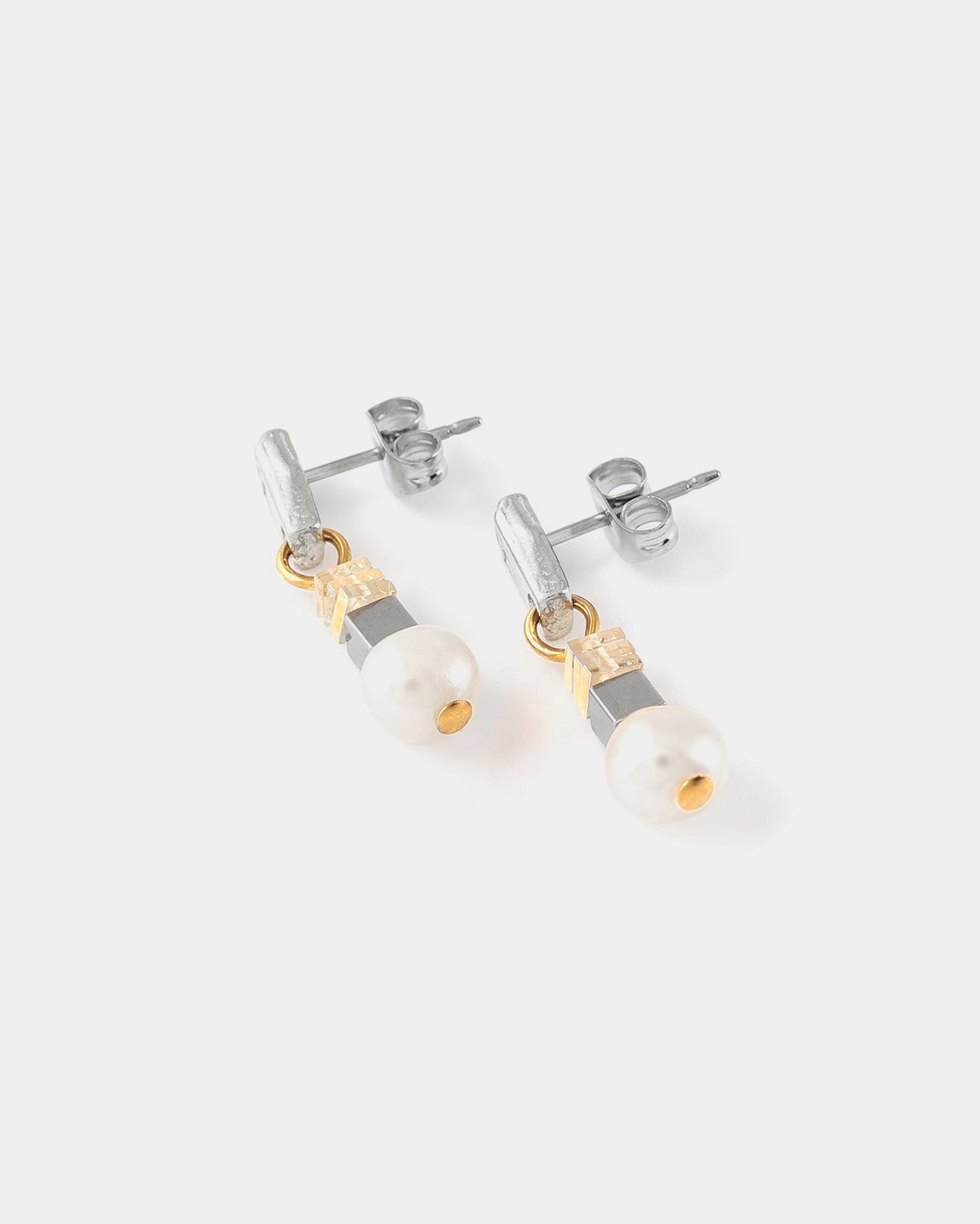 Boucles d'oreilles Caviar Deux tons