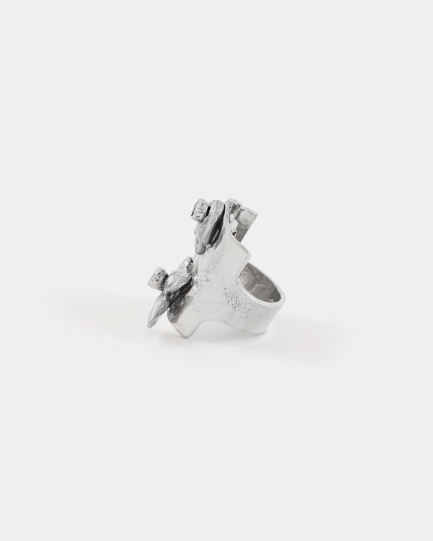 Taurus silver ring