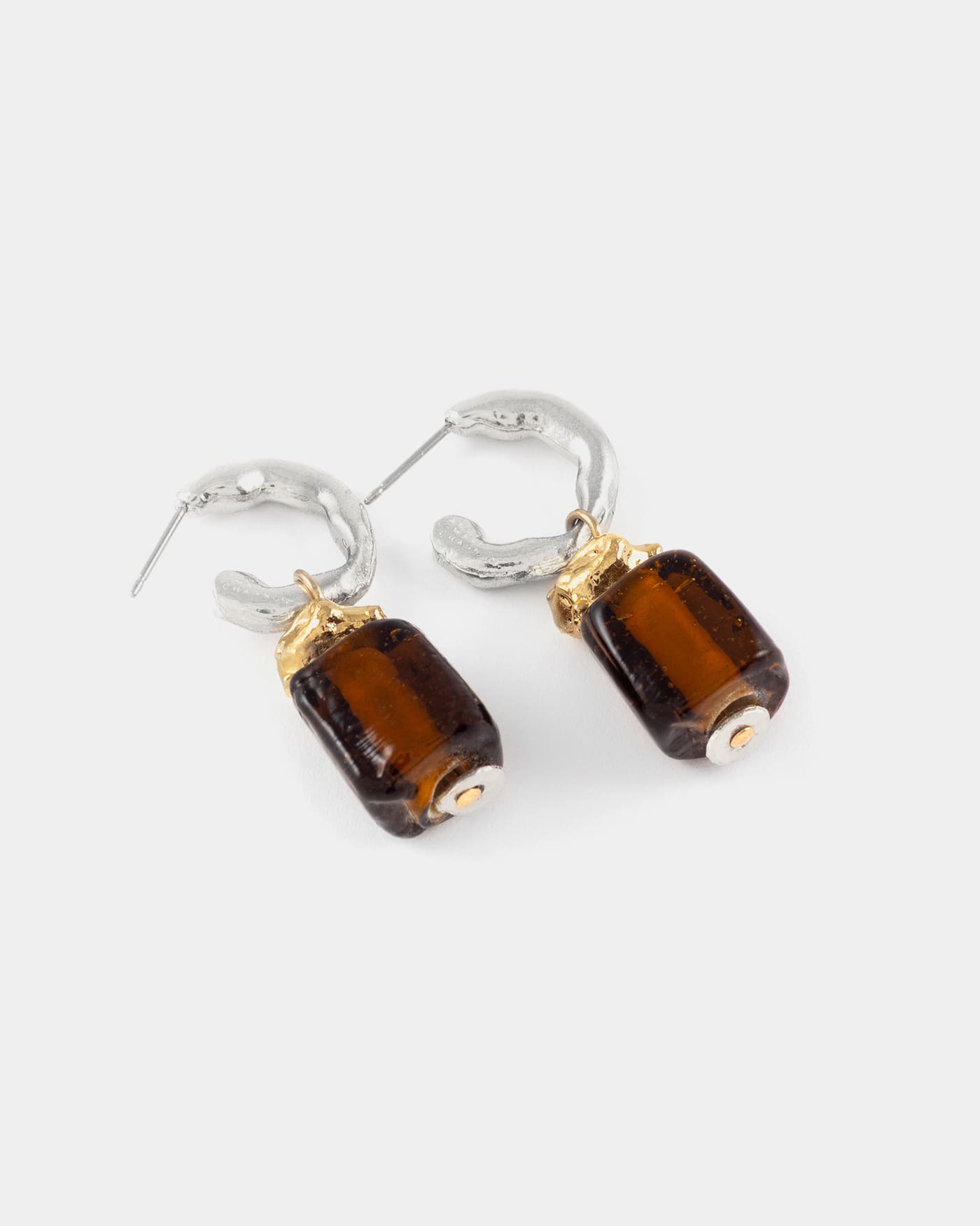 Boucles d'oreilles Melune Deux tons