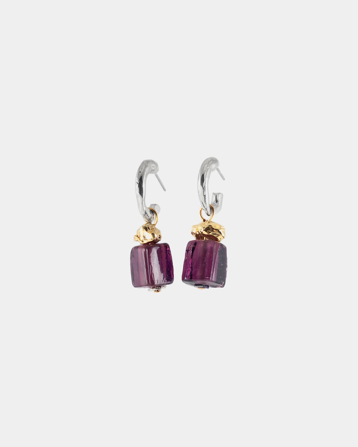 Boucles d'oreilles Melune Deux tons