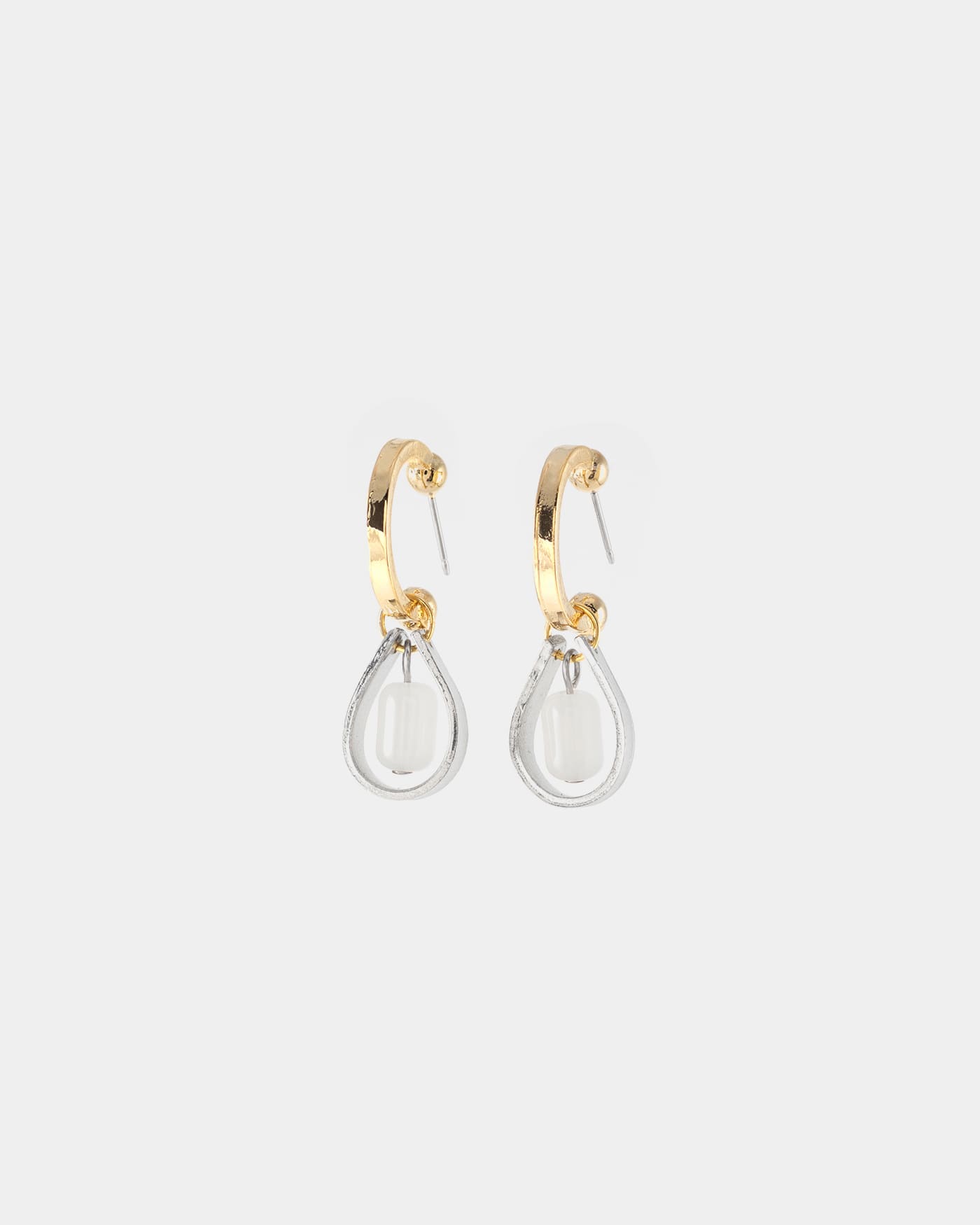Boucles d'oreilles Marivie Deux tons