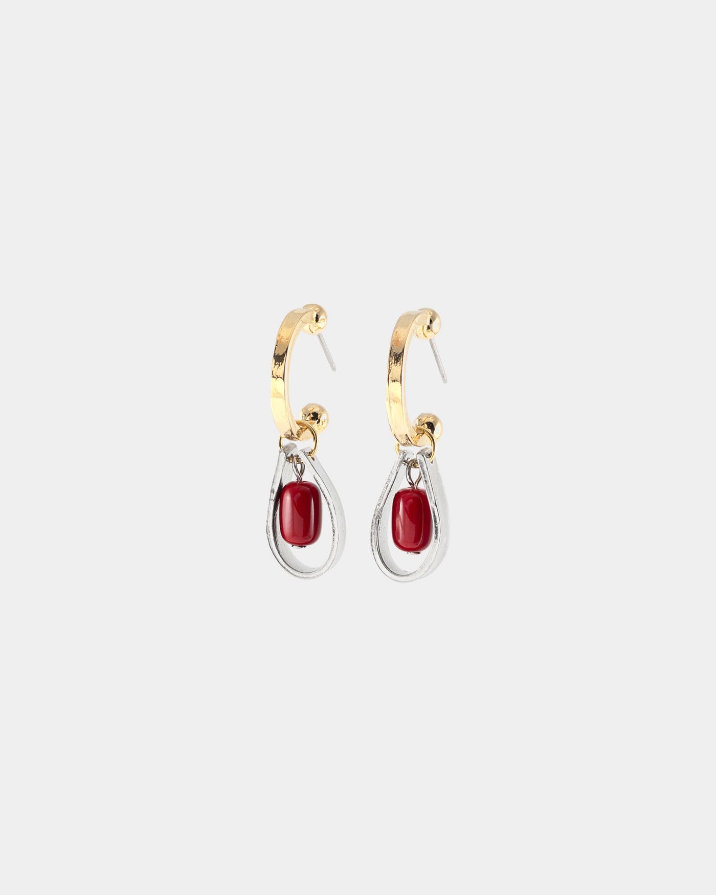 Boucles d'oreilles Marivie Deux tons