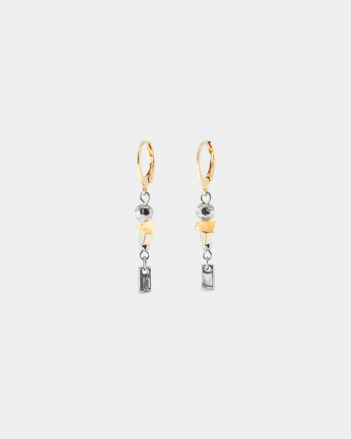 Boucles d'oreilles Elodea Deux tons
