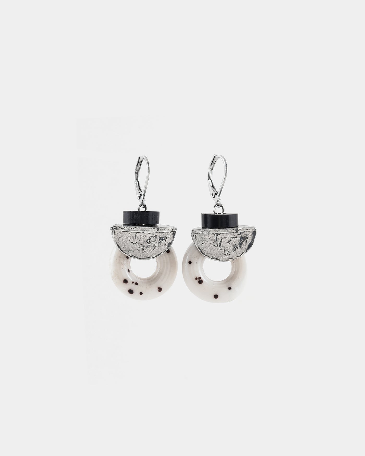 Pléione silver earrings