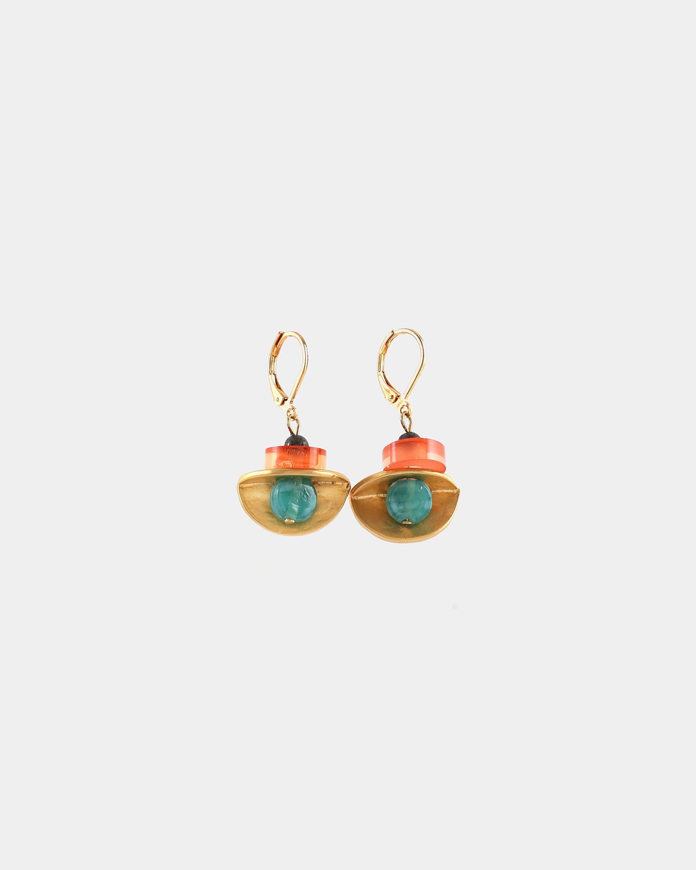 Mirzam gold earrings