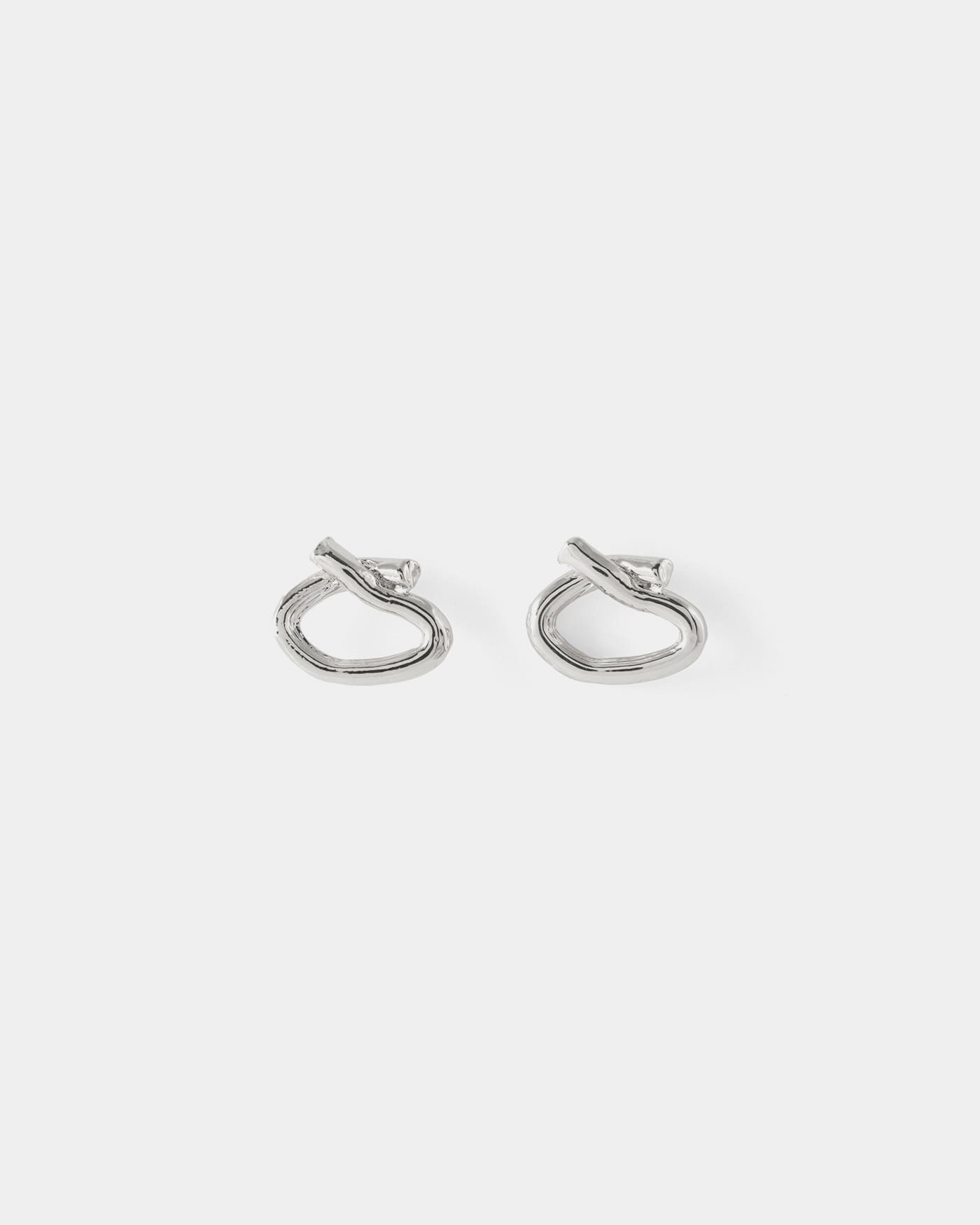 Boucles d'oreilles Calyx Argent