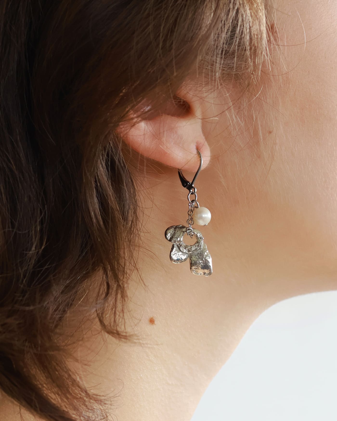 Boucles d'oreilles Muscida Argent