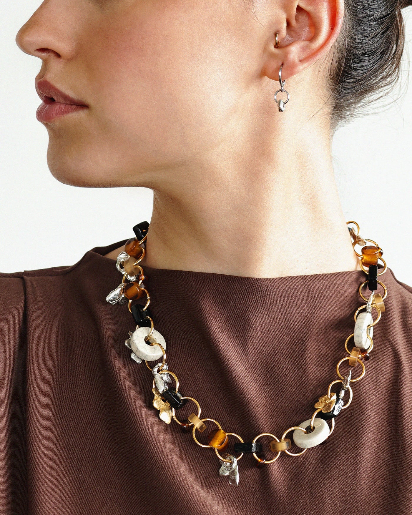 Polaris two-tone necklace