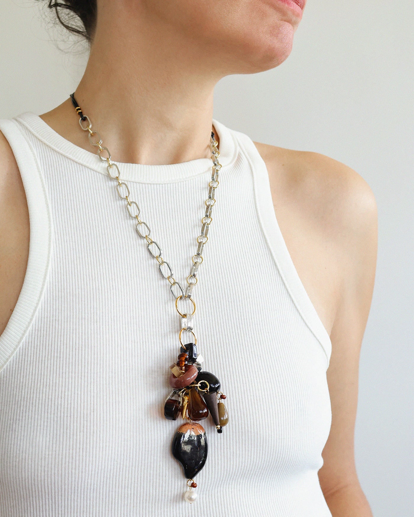 Talitha two-tone necklace