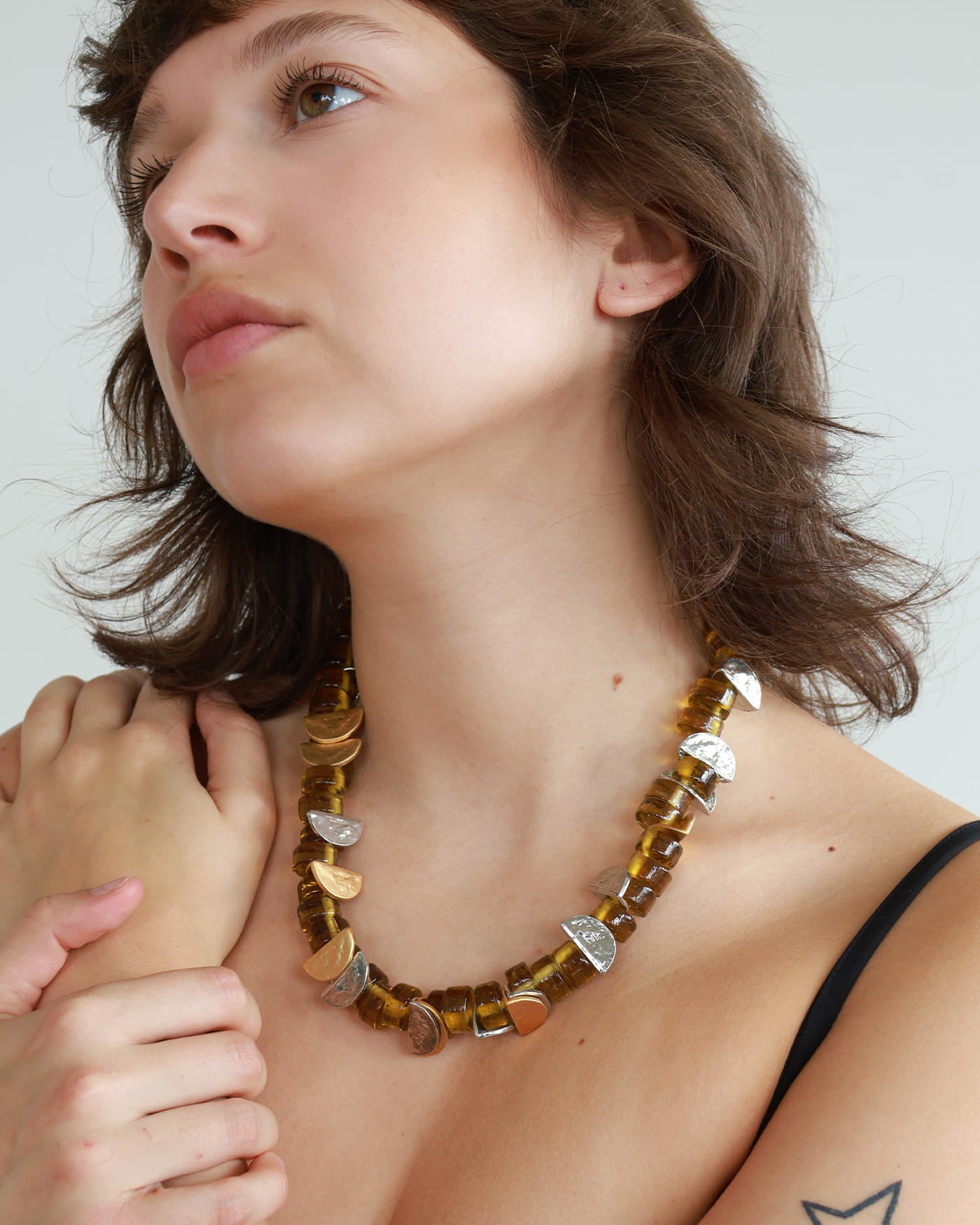 Vela two-tone necklace