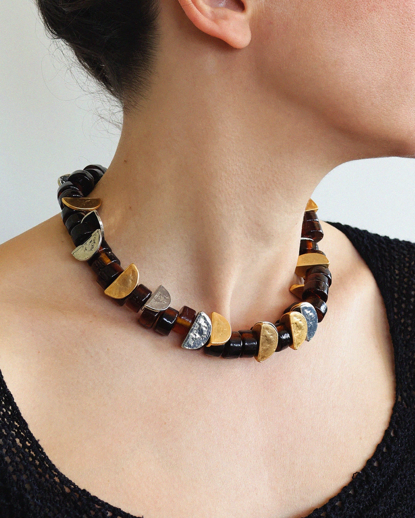 Vela two-tone necklace