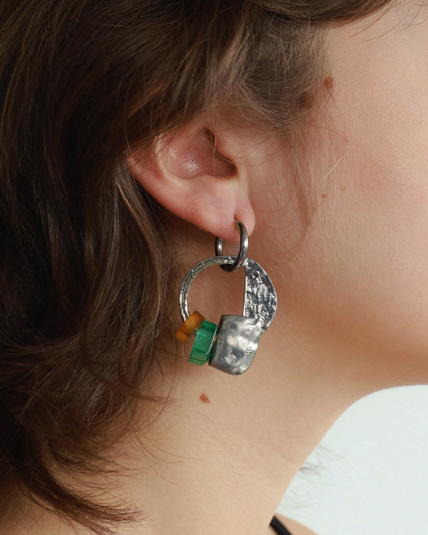 Scorpius silver earrings
