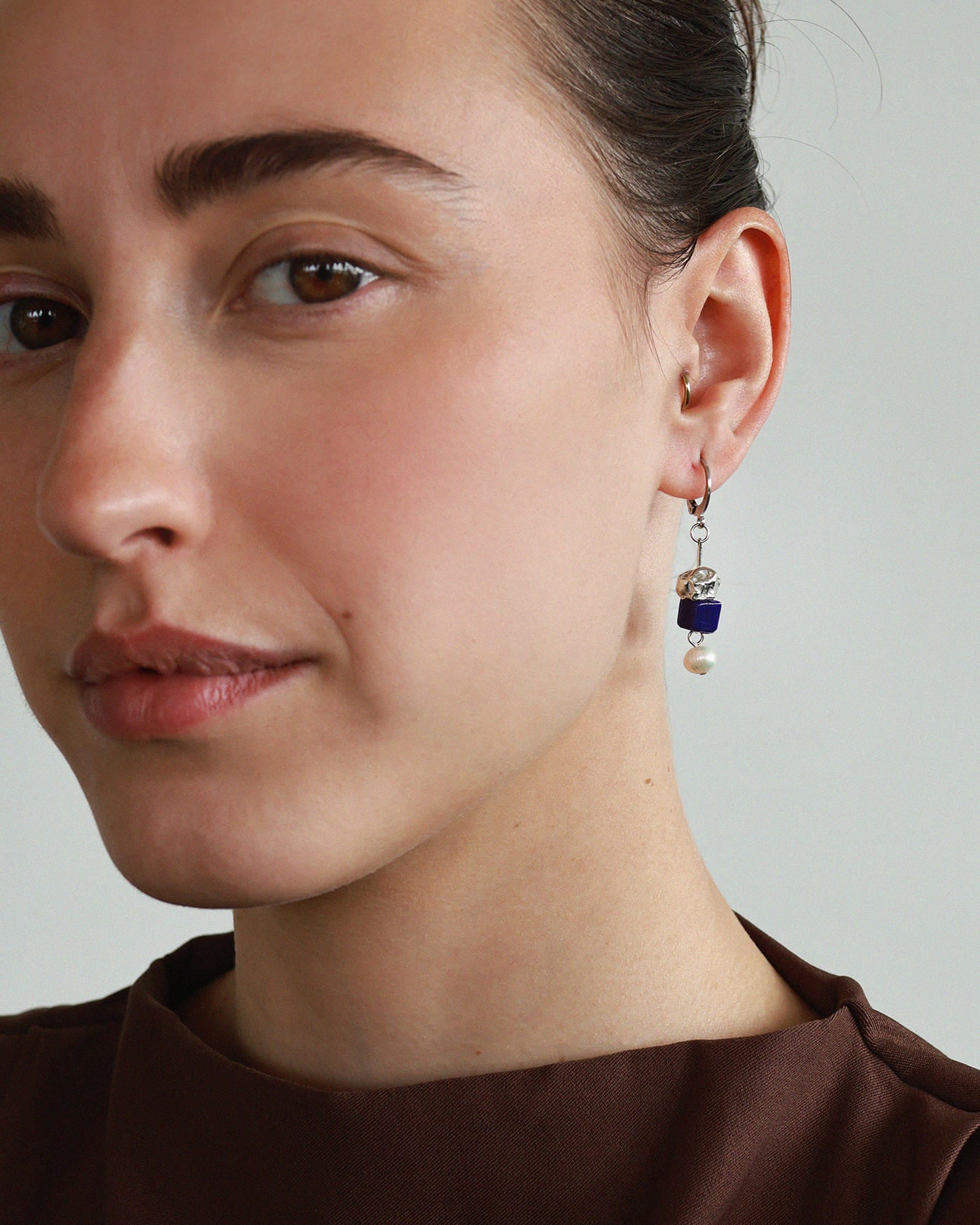 Boucles d'oreilles Maw Argent