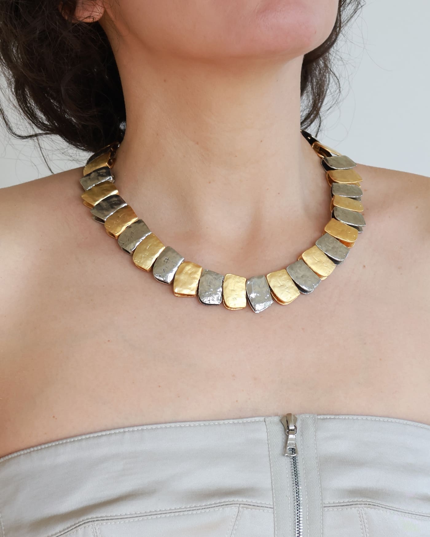 Vespera two-tone necklace