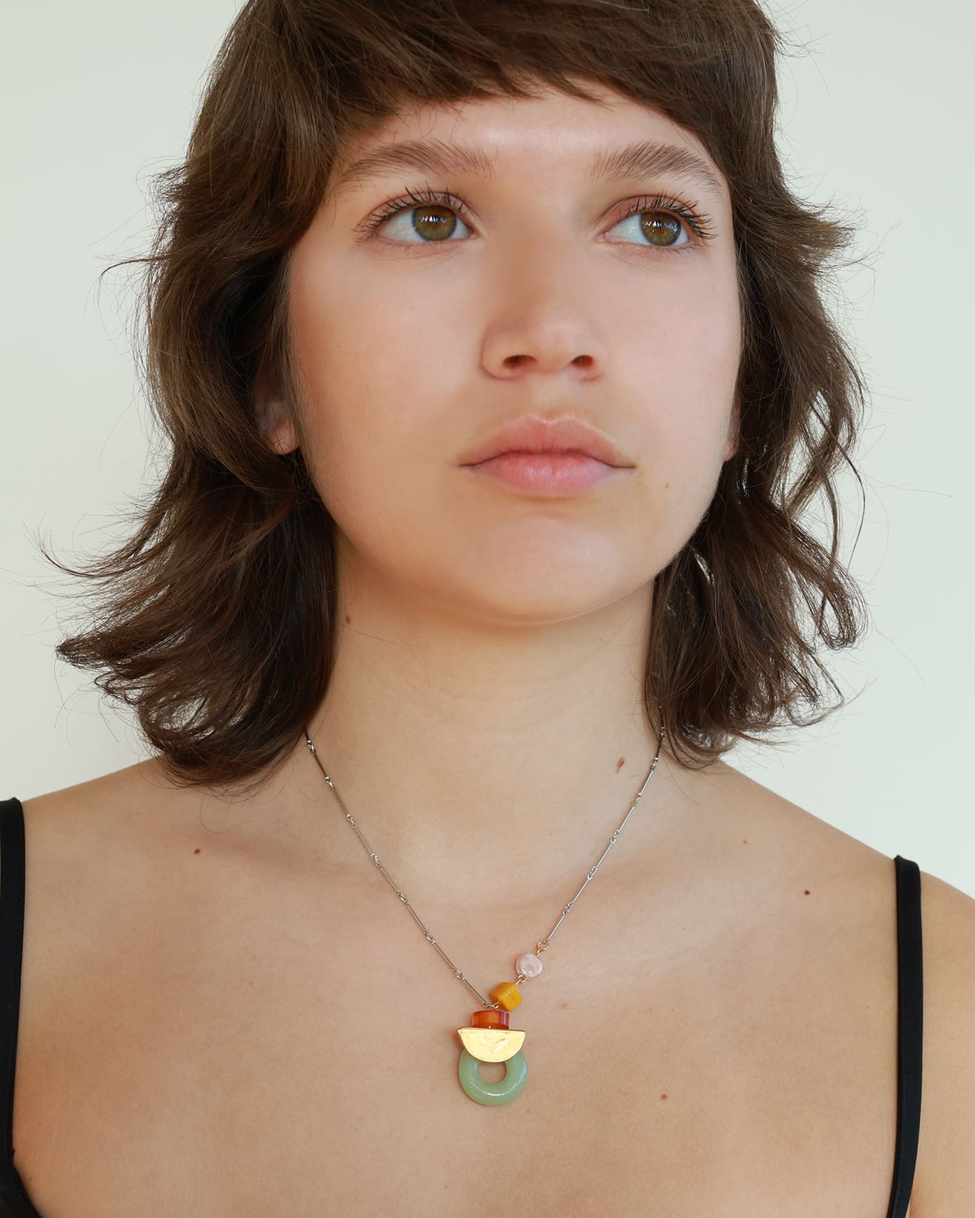 Elowen two-tone necklace