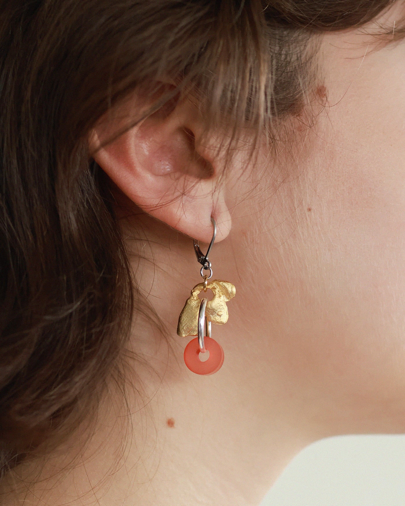 Boucles d'oreilles Felis Deux tons