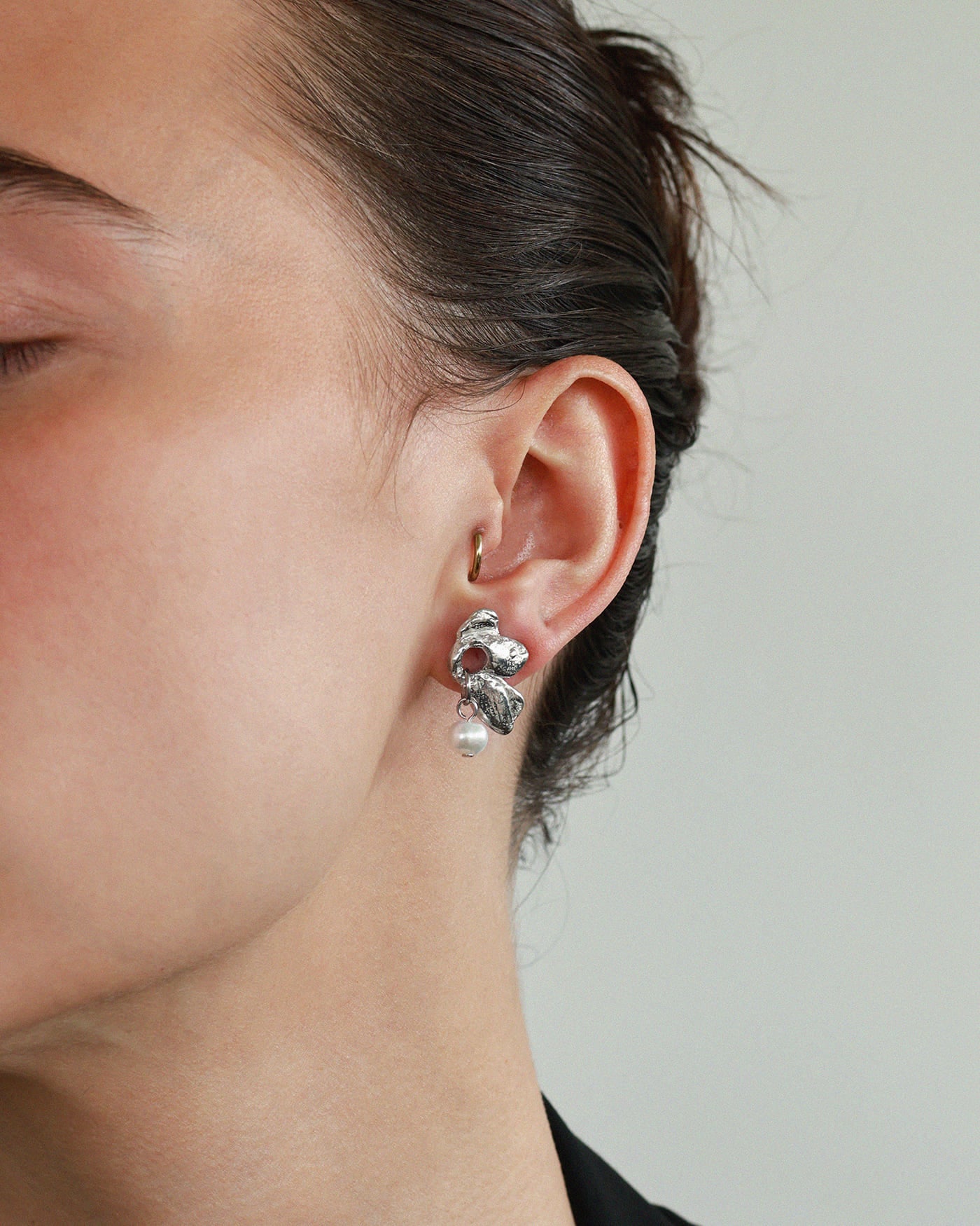 Boucles d'oreilles Octans Argent