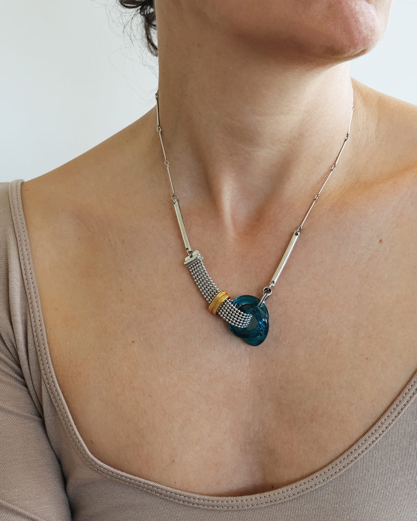 Collier Galileo Deux tons