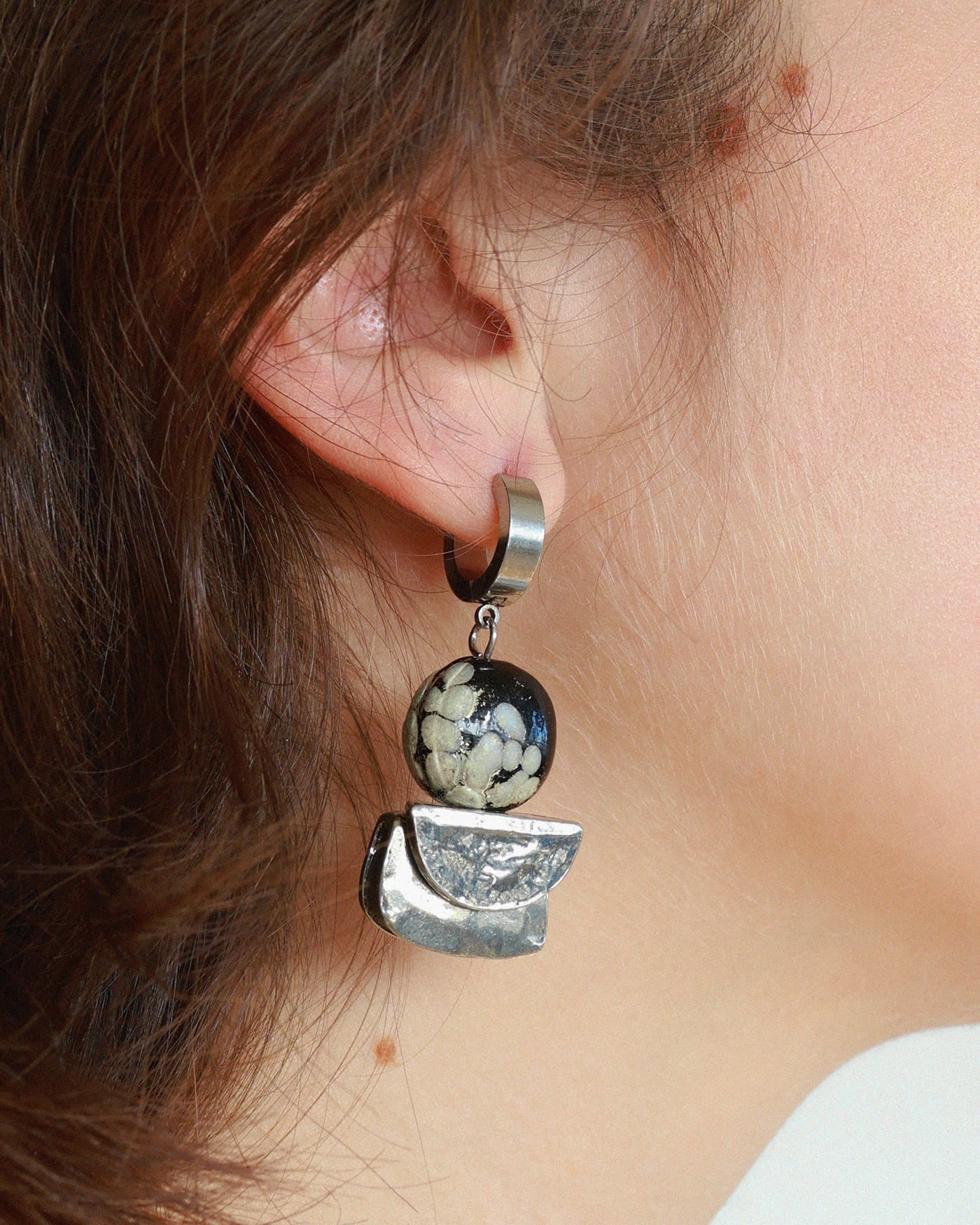 Wega silver earrings