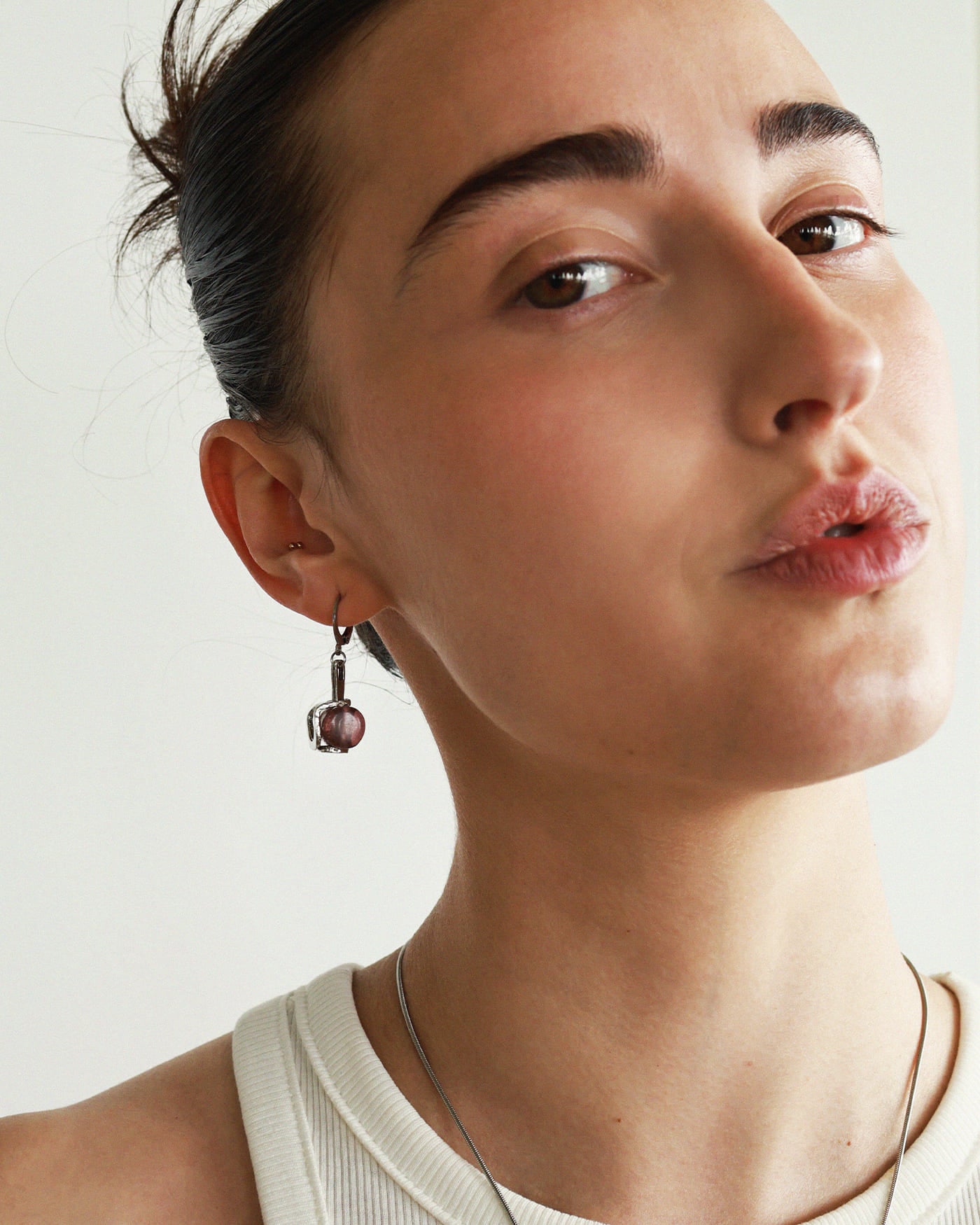 Boucles d'oreilles Nereus Argent