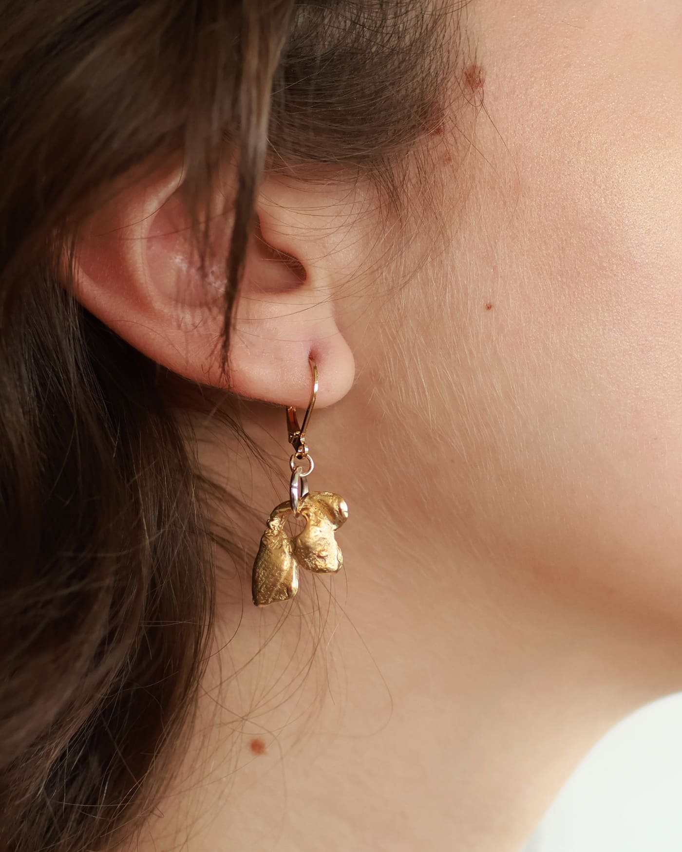 Boucles d'oreilles Dubhé Deux tons