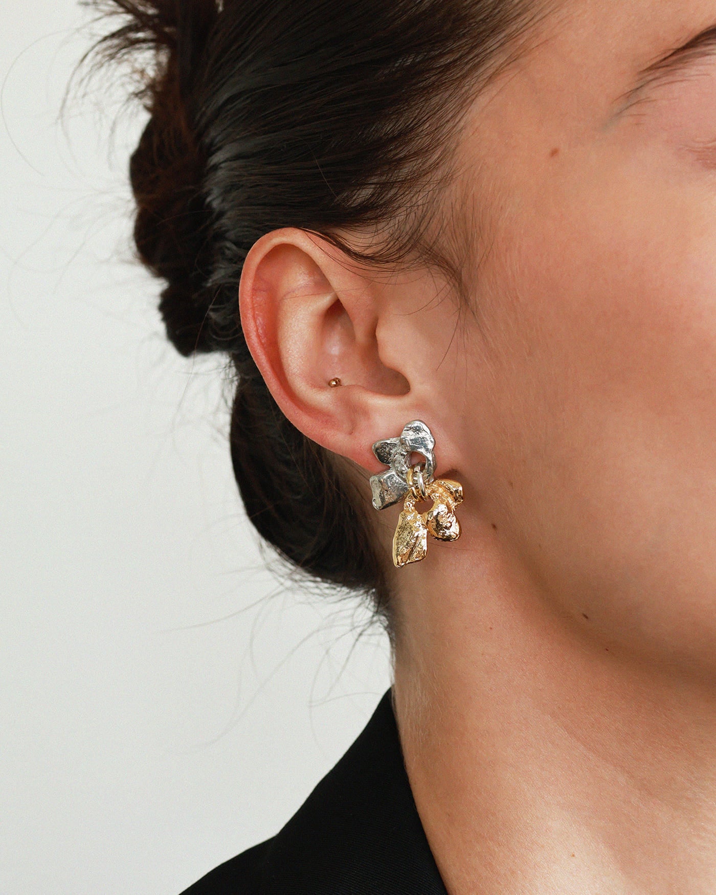 Boucles d'oreilles Vistral Deux tons
