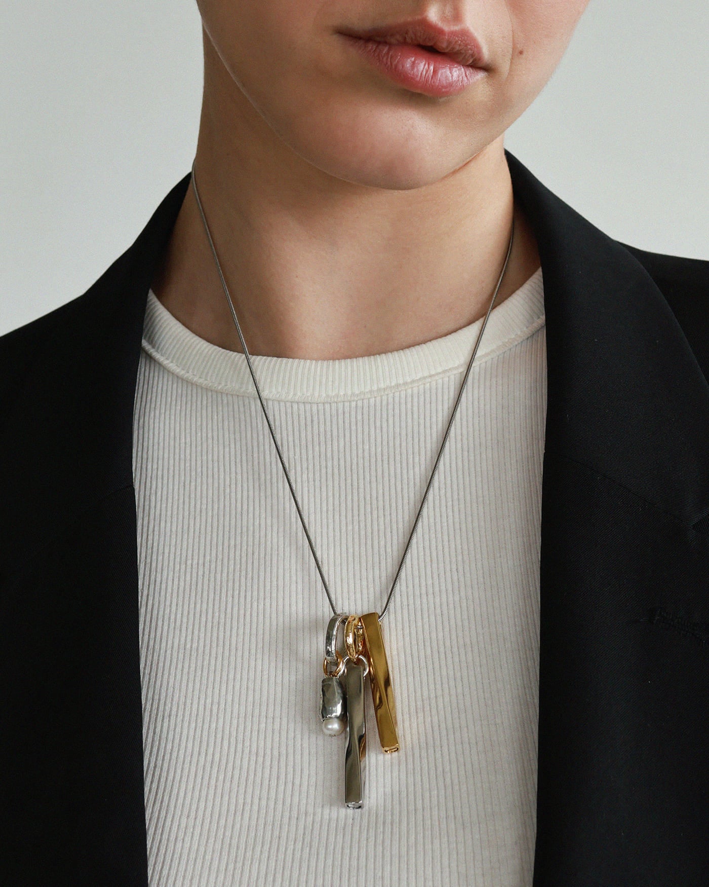 Fluctus Two-tone Memorial Necklace