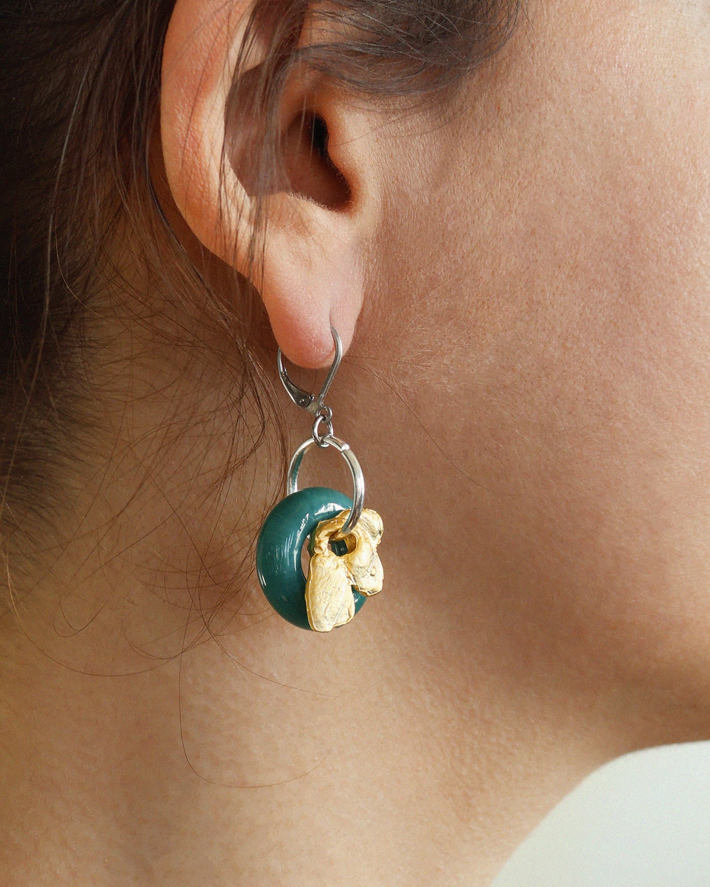 Boucles d'oreilles Procyon Deux tons