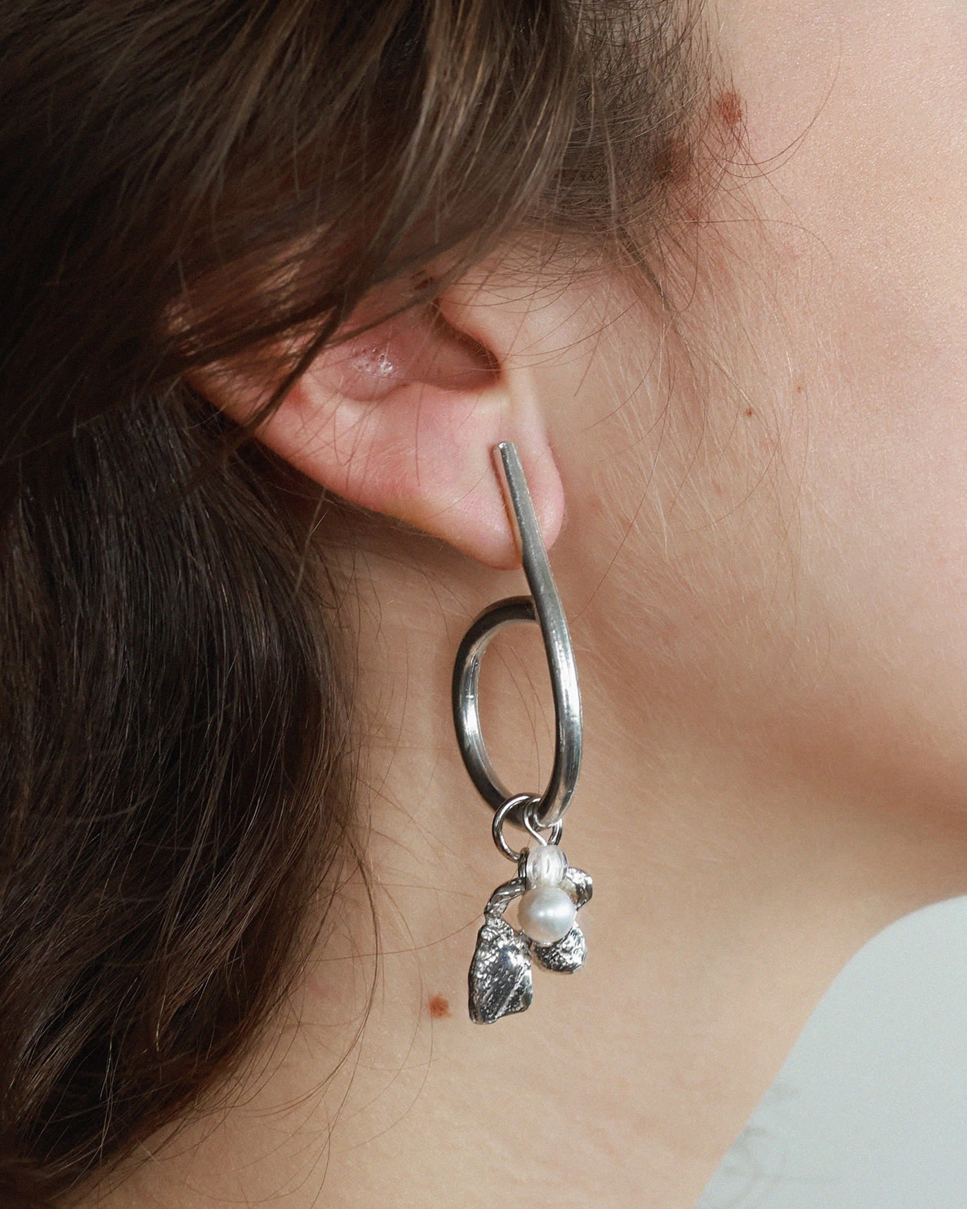 Boucles d'oreilles Wasald Argent