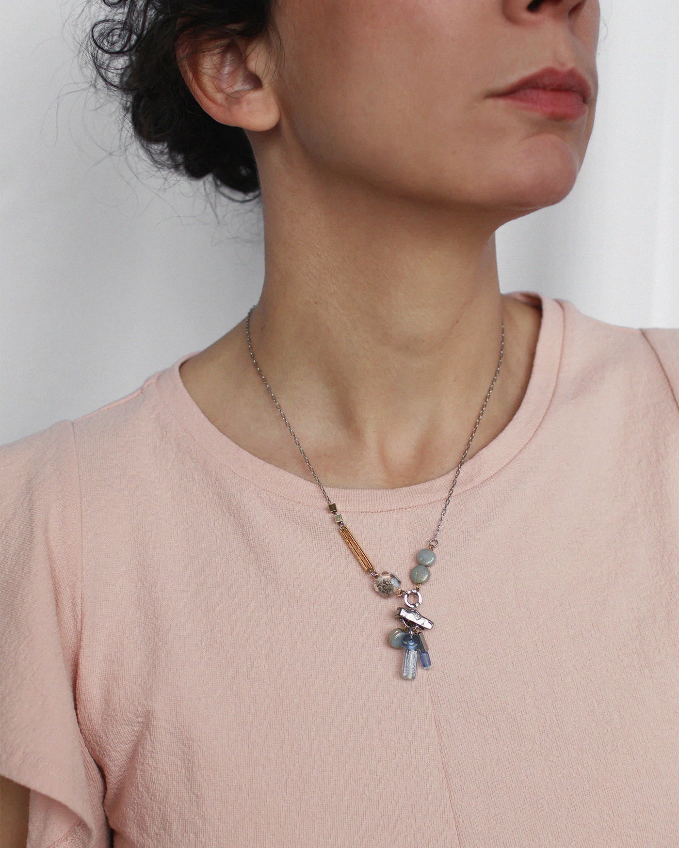 Collier Inula Deux tons