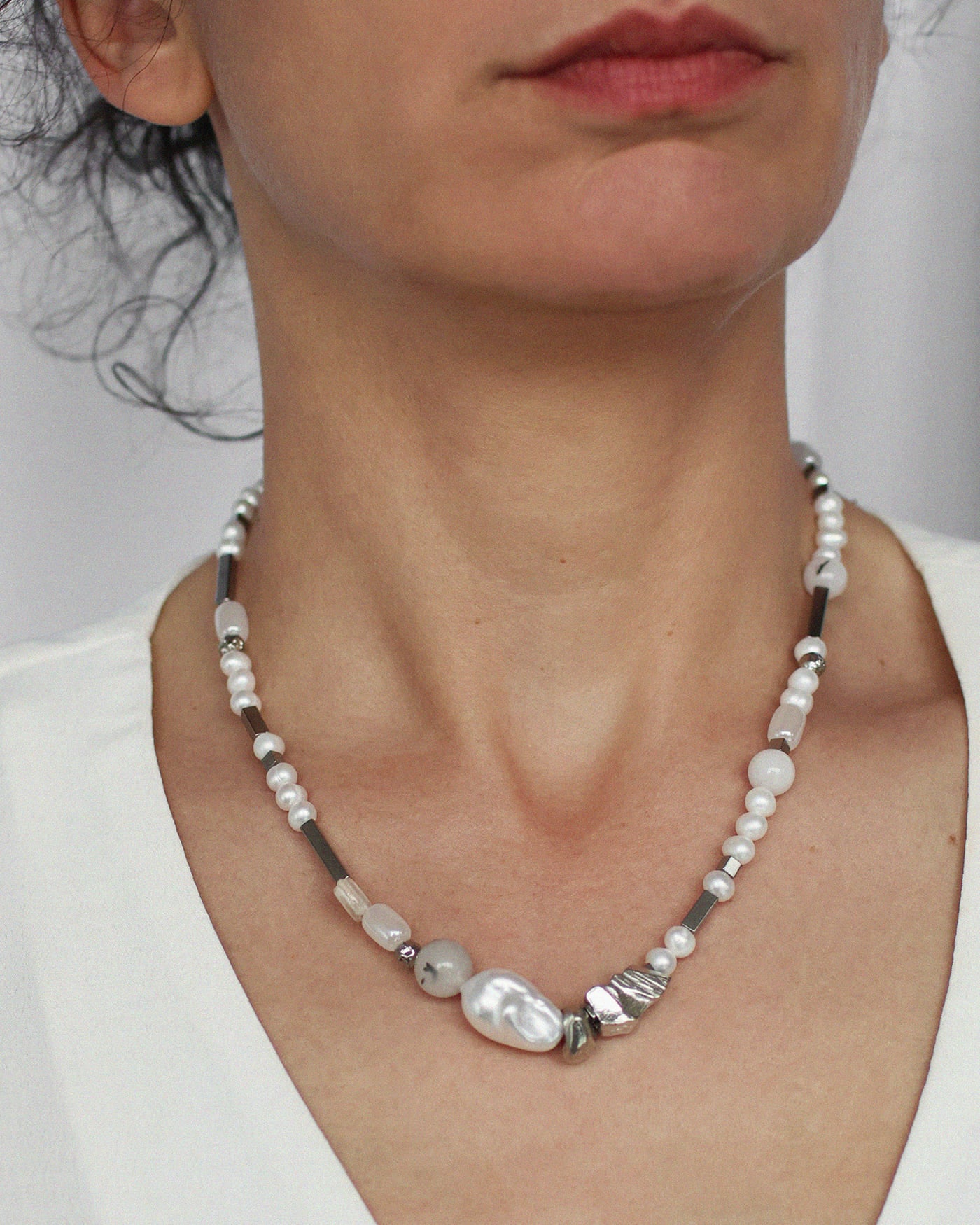 Typha Silver Necklace