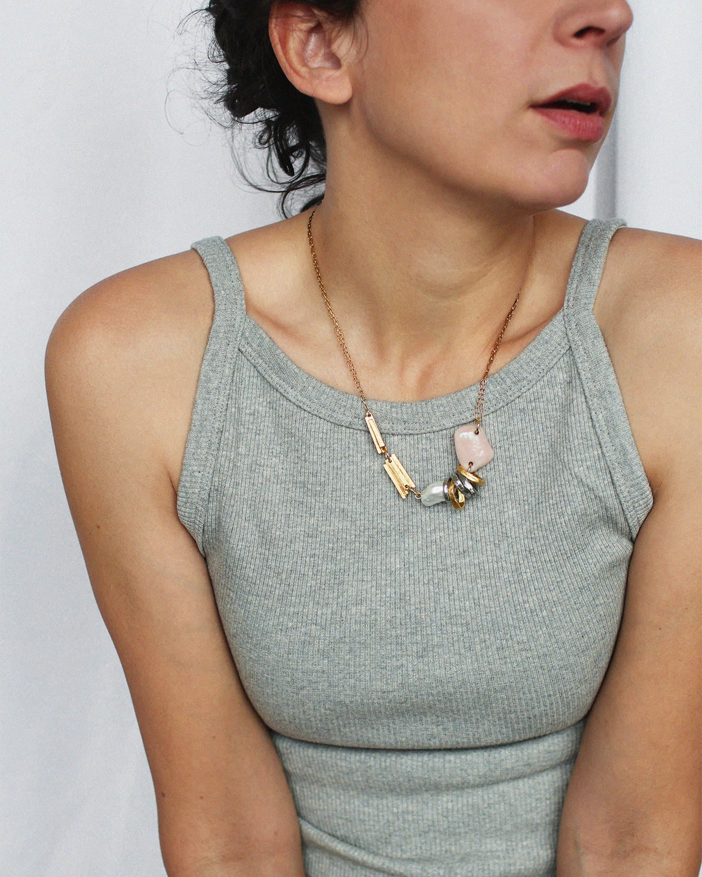 Collier Rivulus Deux tons