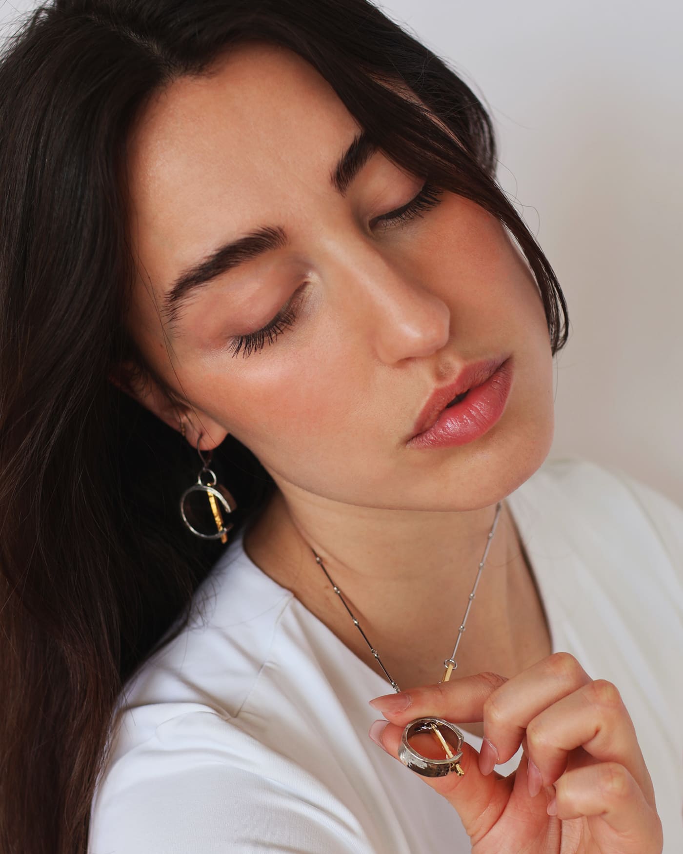 Leila Two-tone Necklace