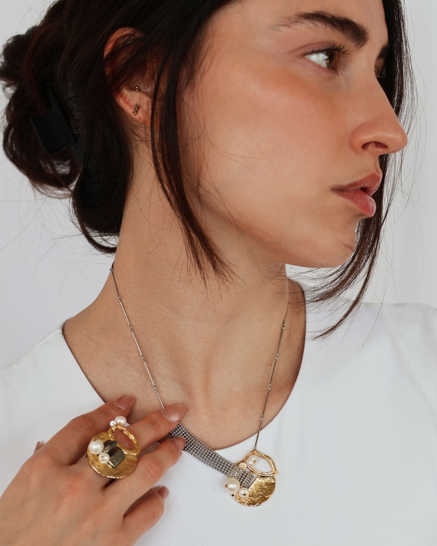 Collier Yvette Deux tons