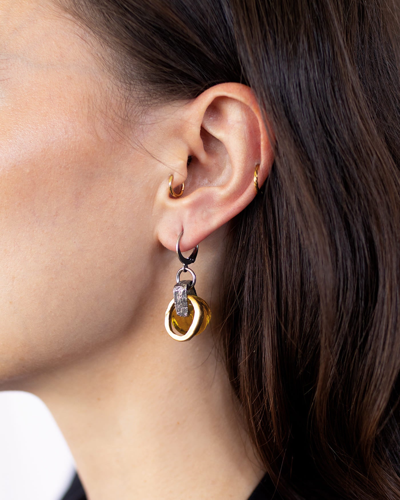 Boucles d'oreilles Elyra Deux tons
