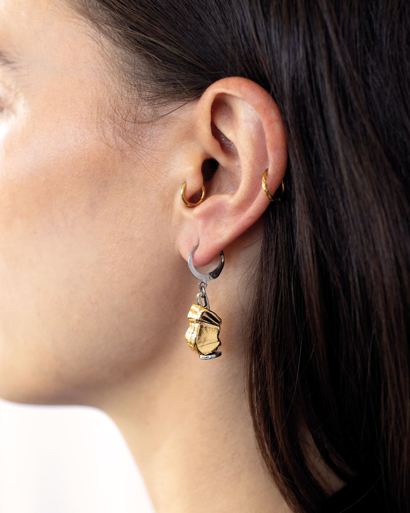 Boucles d'oreilles Haloé Deux tons