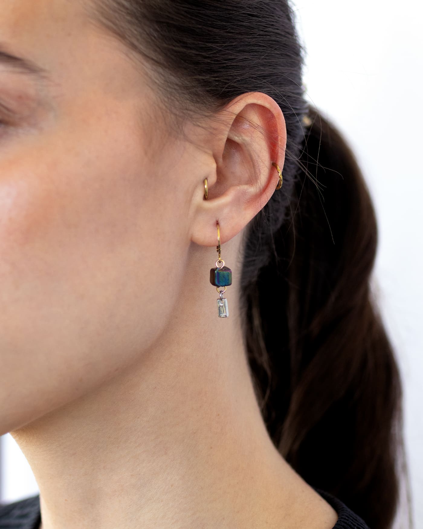 Boucles d'oreilles Cosia Deux tons