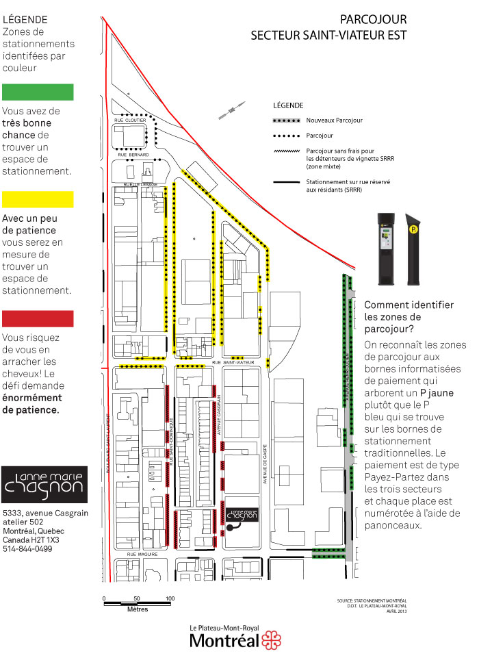 Carte du parcojour près du 5333 Avenue Casgrain